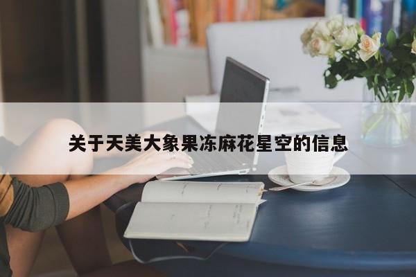 关于天美大象果冻麻花星空的信息